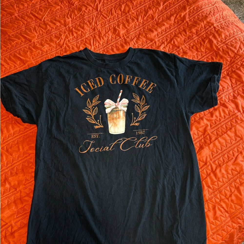 Black Graphic Tee - Iced Coffee Special Club